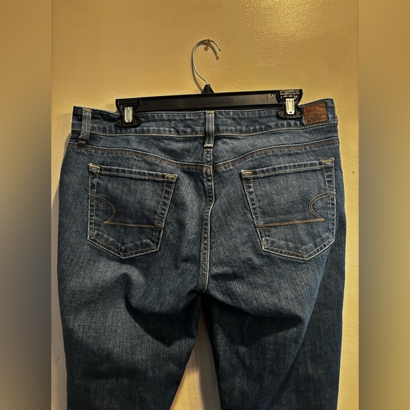 American Eagle Outfitters Indigo Straight Leg size 10 denim neutral classic - Picture 6 of 15